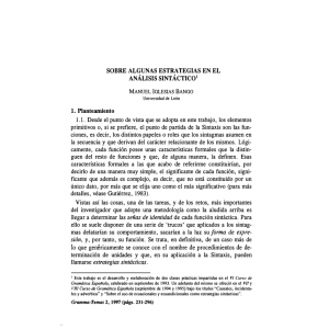 estrategias sintácticas