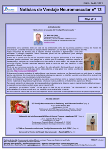 Noticias de Vendaje Neuromuscular nº 13