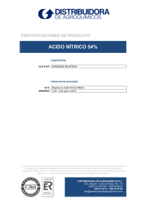 acido nitrico 54% - Distribuidora de agroquímicos