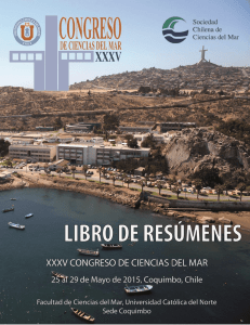 XXXV Congreso de Ciencias del Mar 2015
