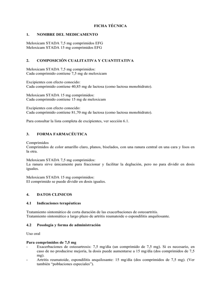 FICHA TÉCNICA 1. NOMBRE DEL MEDICAMENTO