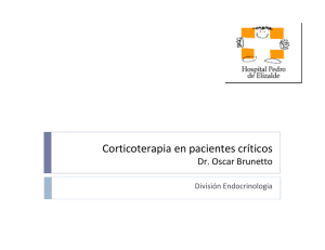 Corticoterapia en pacientes criticos