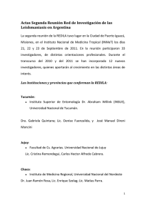 Anexo reunión REDILA 1 - Ministerio de Salud de la Nación