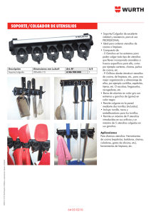 soporte/colgador de utensilios