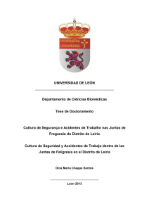 UNIVERSIDAD DE LEÓN Departamento de Ciências