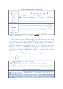 *Nombre *N.I.F./N.I.E. *Sección Plato Precisión Clase Primera