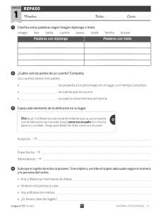 Actividades de refuerzo, ampliación y repaso