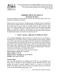 Ciclo C, Pascua 06, Juan 14,23-29