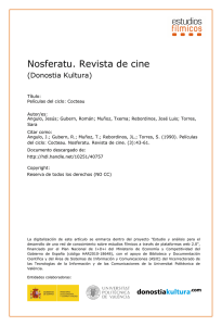 Nosferatu. Revista de cine