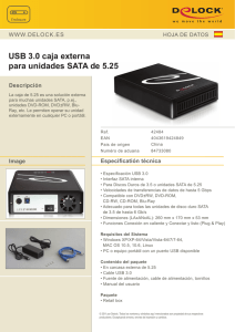 USB 3.0 caja externa para unidades SATA de 5.25