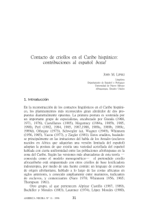 Contacto de criollos en el Caribe hispánico
