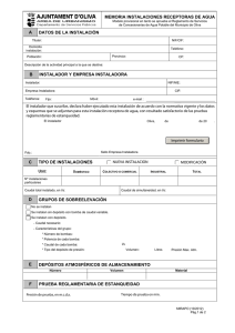 Solicitud Instalaciones Agua