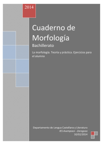 Cuaderno de Morfología