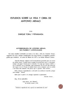 Estudios sobre la vida y obra de Antonio Arnao
