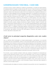 Leishmaniasis visceral. Caso 606