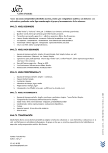 7.- Curso de Inglés Básico, Medio y Alto.