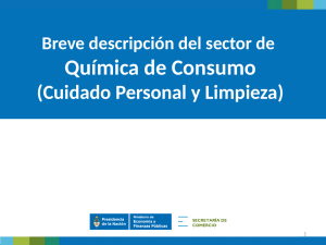 Informe sobre Sector Química de Consumo