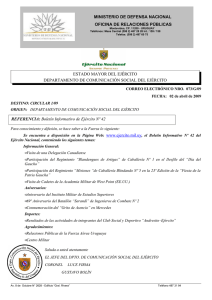 estado mayor del ejército departamento de comunicación social del