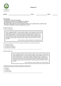ensayo simce 6º historia