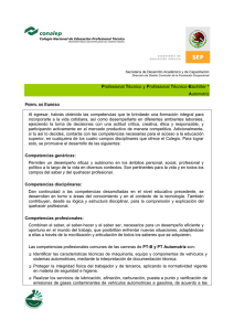 AUTOMOTRIZ - Perfil de Egreso - Portal de Educación Media