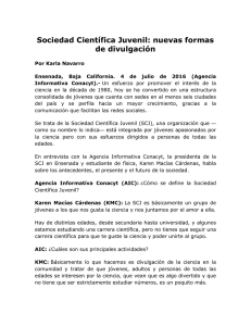 Sociedad Científica Juvenil: nuevas formas de divulgación