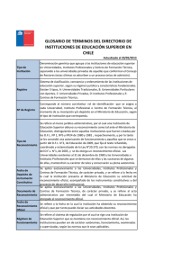 glosario de términos del directorio de instituciones de educación
