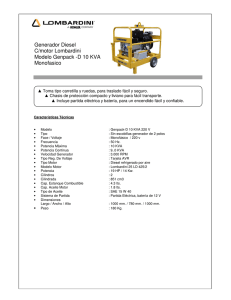 Generador Diesel C/motor Lombardini Modelo Genpack