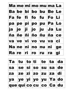 Ma me mi mo mu ma La Ba be bi bo bu Be Le Fa fe fi fo fu Fo Li pa