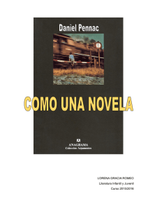 LORENA GRACIA ROMEO Literatura Infantil y Juvenil Curso 2015
