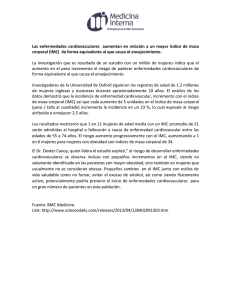 Las enfermedades cardiovasculares aumentan en relación a un