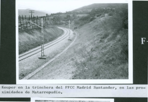 ¡151 1 Keuper en la trinchera del FFCC Madrid Santander, en las