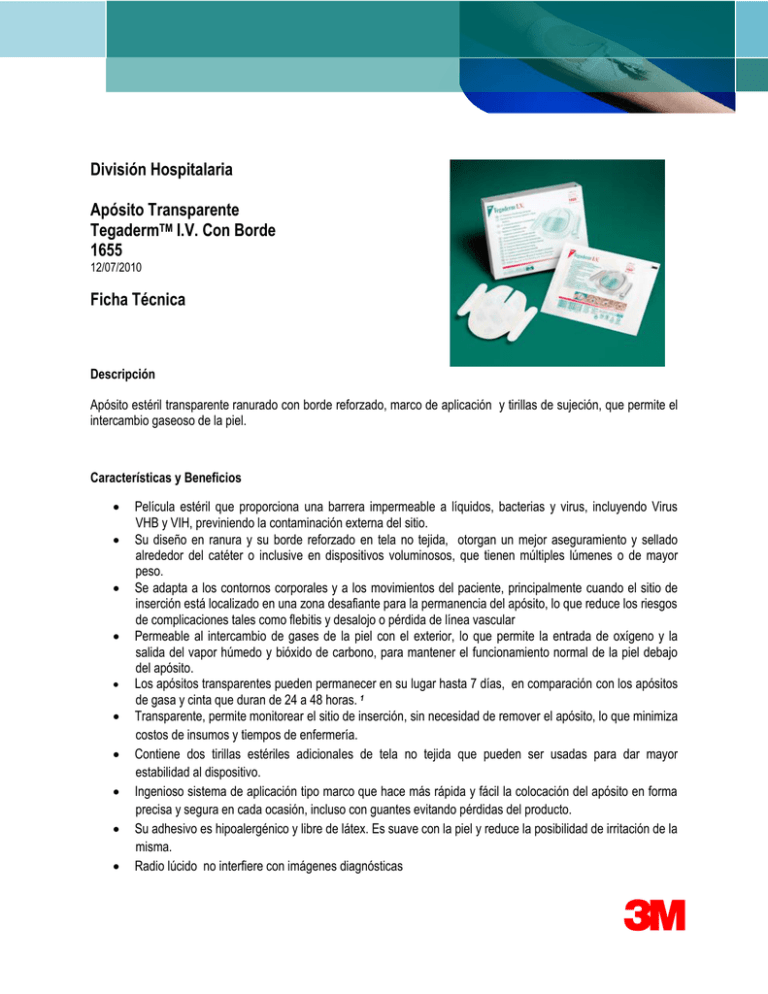 3M™ Tegaderm™ IV 1655 Central