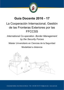 La Cooperación Internacional, Gestión de las Fronteras