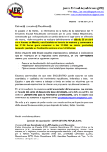 CONFORMA LA JUNTA ESTATAL REPUBLICANA:
