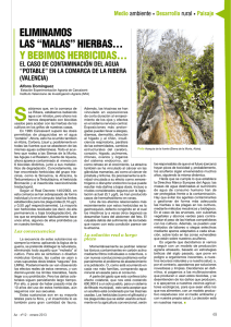 ELIMINAMOS LAS “MALAS” HIERBAS… Y BEBIMOS HERBICIDAS…