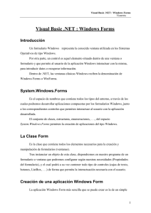 Visual Basic .NET: Windows Forms - Guía de Desarrollo
