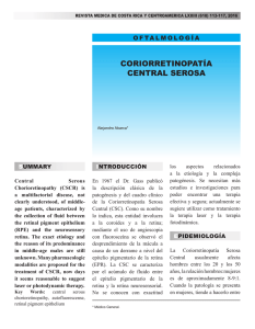 coriorretinopatía central serosa