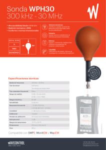 Sonda WPH30 300 kHz - 30 MHz