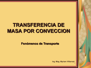 Transferencia de Masa por Convección: Principios y Ecuaciones