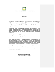 CONTRALORIA GENERAL DE LA REPUBLICA Carta