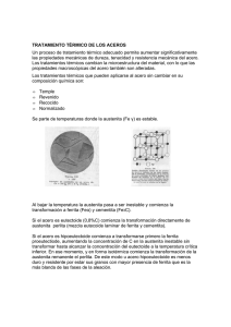 tratamiento térmico de los aceros