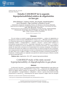 Estudio CAM-B3LYP de la segunda hiperpolarizabilidad estática de