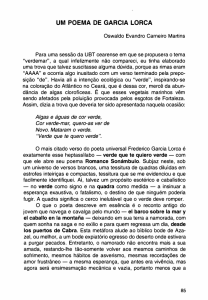 um poema de garcia lorca - Academia Cearense de Letras