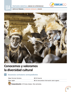 Conocemos y valoramos la diversidad cultural