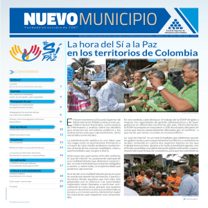 La hora del Sí a la Paz en los territorios de Colombia