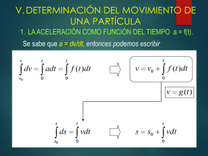 Movimiento de Partículas: Aceleración, Posición y Velocidad