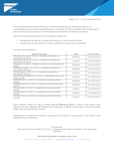 México, D.F., a 03 de febrero de 2016 A los accionistas de los