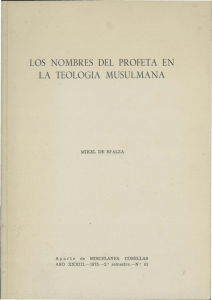 Los nombres del Profeta en la teología musulmana