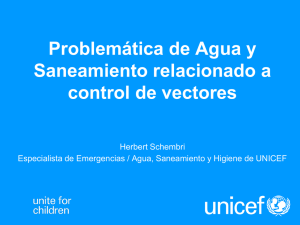 Problemática de Agua y Saneamiento relacionado a vectores