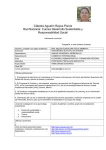 información curricular del cuerpo arbitral